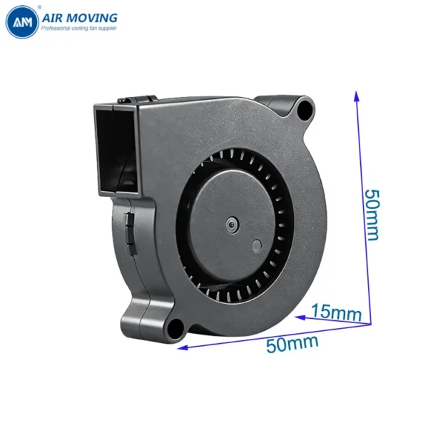 Centrifugal Blower, AMB5015H12B, 50x50x15mm, Brushless, 5V - view 4