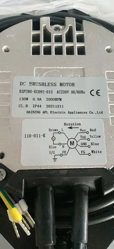 Centrifugal Blower, B3P280-EC092-013, 220 V - view 5