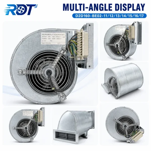 Centrifugal Blower, D2D160-BE02-11, 230V, 700W, Inverter - view 5
