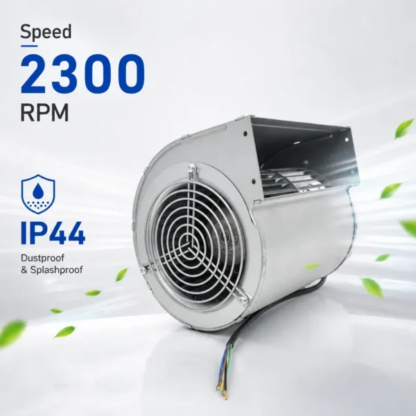 Centrifugal Blower, D2E133-AM35-B4, 230V, 165W, 133mm - view 2