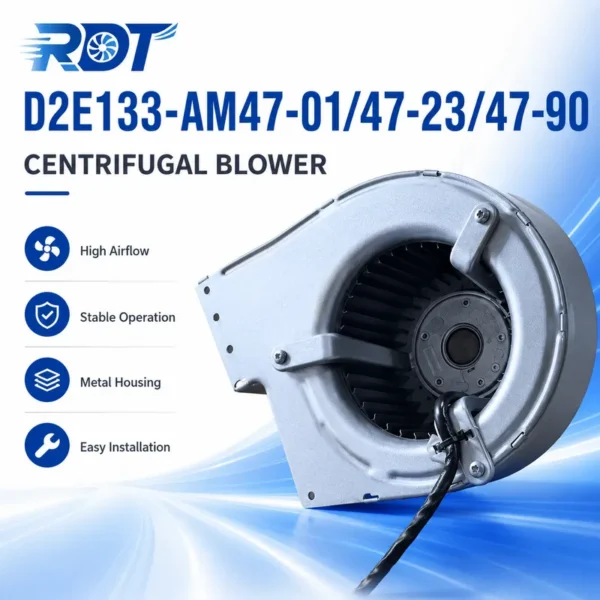 Centrifugal Blower, D2E133-AM47-01, 230 V, Corded Electric