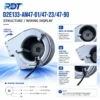 Centrifugal Blower, D2E133-AM47-01, 230 V, Corded Electric - view 5