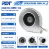 Centrifugal Blower, D2E133-DM47-E6, 230V, 195W, 133mm - view 2