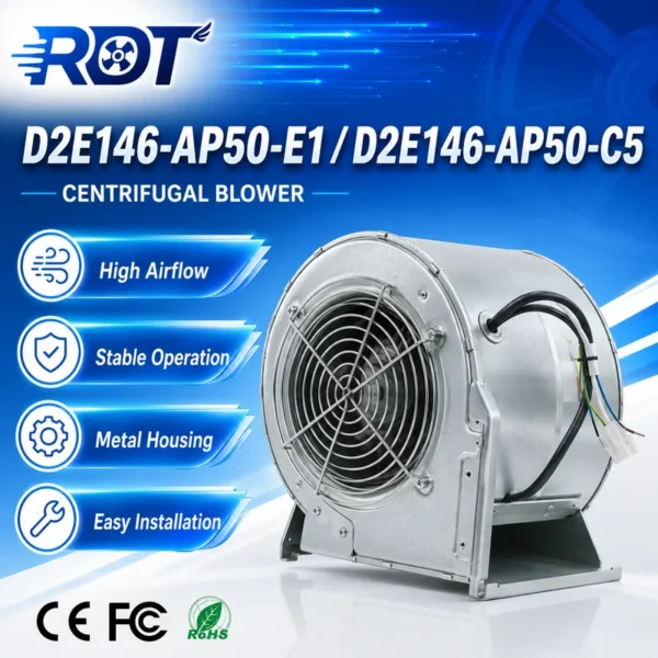 Centrifugal Blower, D2E146-AP50-C5, 146mm, Inverter