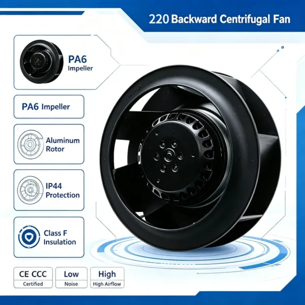 Centrifugal Blower, HVAC, AHU, 220 - view 2