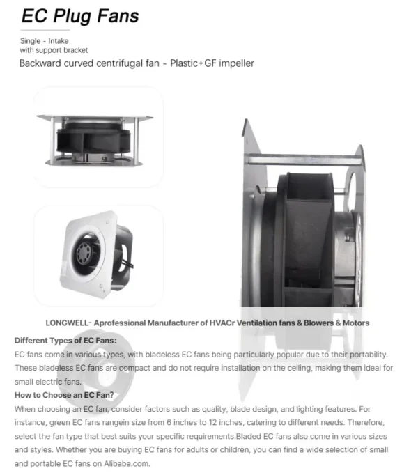 Centrifugal Blower, LONGWELL, 250mm, 230V, IP55 - view 4