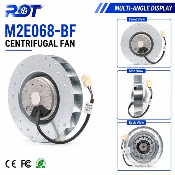 Centrifugal Blower, M2E068-BF, 230 V, Corded Electric - view 6