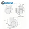 Centrifugal Blower, ORIX, 24V, 0.7A, MBD8-24 - view 3