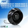 Centrifugal Blower, R2E220-RA38-19, 230VAC, 115W, 2800RPM