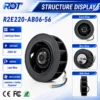 Centrifugal Blower, R2E280-AE52-31, 230V, 225W, 280mm - view 4