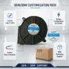 Centrifugal Blower, SZR7515, 5/12/24V, Brushless, 75x75x15mm - view 3