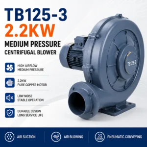 Centrifugal Blower, TB125-3, 2.2KW, 380V
