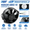 Centrifugal Cooling Blower, 220mm, 380V, R2D220-AB02-10 - view 5