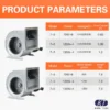 Centrifugal Cooling Fan, 7-5, 220V, 70W-6, 3-Speed - view 2