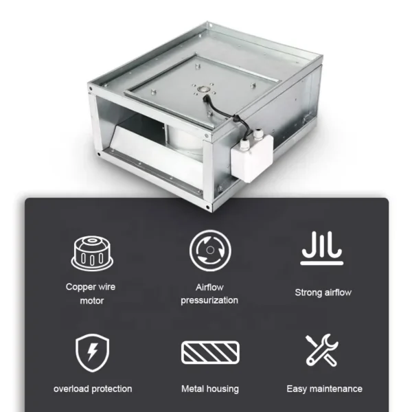 Centrifugal Duct Ventilation Fan, Ceiling, 220V - view 2