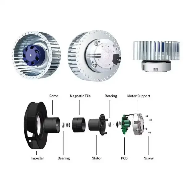 Centrifugal Fan, 160mm, IP55, Waterproof, 230V - view 4