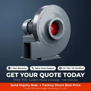 Centrifugal Fan, 220 V, Carbon Steel