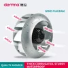 Centrifugal Fan, 220mm(8.6inch, 220V, 535CFM - view 5