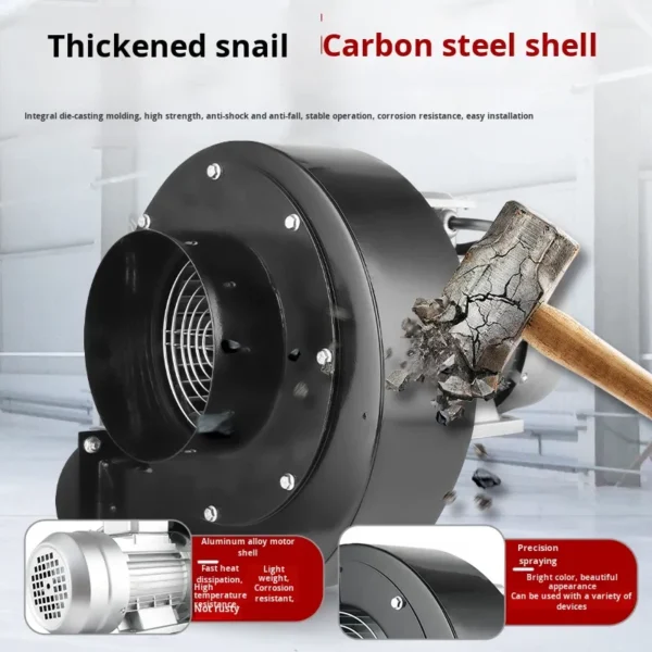 Centrifugal Fan, 220V, Galvanized Steel - view 2