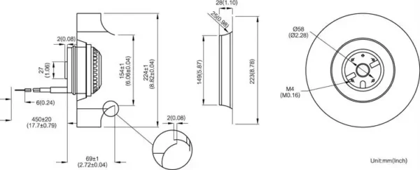 Centrifugal Fan, 225x69mm, 225mm - view 4
