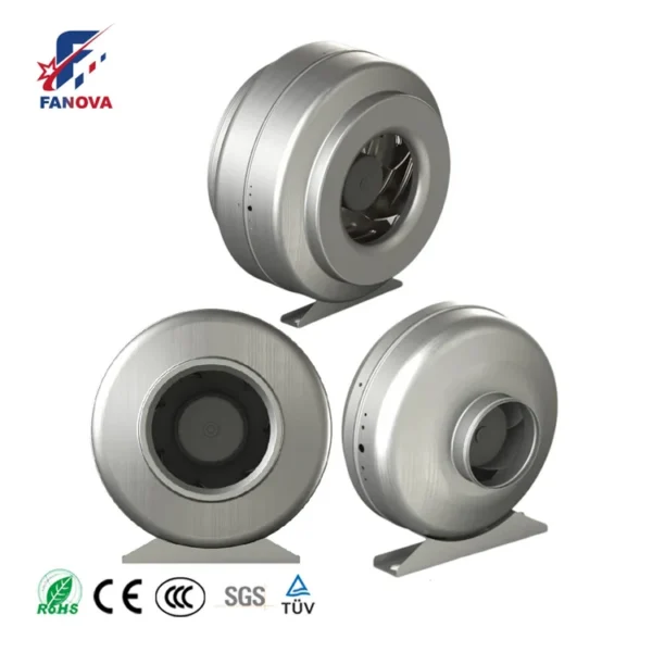 Centrifugal Fan, 230V, 250mm, Inline - view 2
