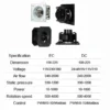 Centrifugal Fan, 230V, 280mm, HVAC - view 6