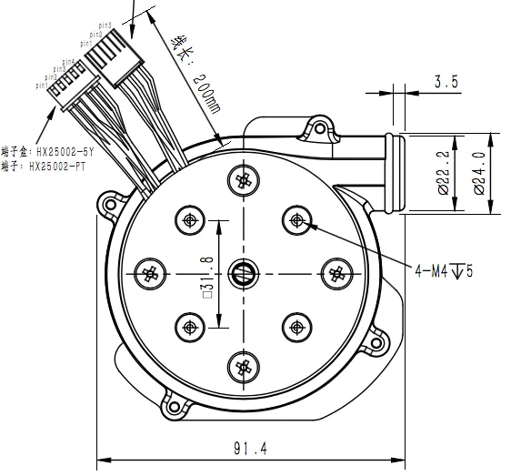 Centrifugal Fan, 24V, Brushless, 8kpa - view 3