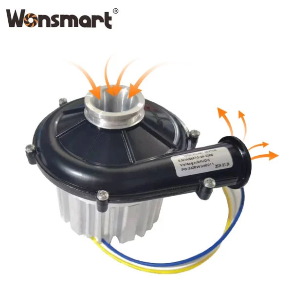 Centrifugal Fan, 24VDC, Brushless, 12kpa, Aluminum - view 5