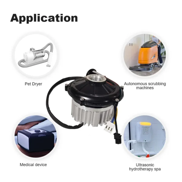 Centrifugal Fan, 24VDC, Brushless, 12kpa, Aluminum - view 6