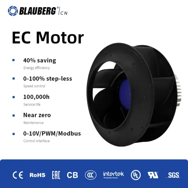 Centrifugal Fan, 250mm, 0-10V, PWM, Plastic - view 3