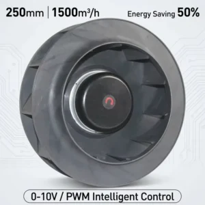 Centrifugal Fan, 250mm, 230V, 1550m/h, Brushless