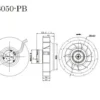 Centrifugal Fan, 280mm, Aluminum - view 3