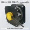 Centrifugal Fan, 3500m/h, 355mm, Cast, Wall
