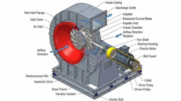 Centrifugal Fan, 380V, Radial - view 2