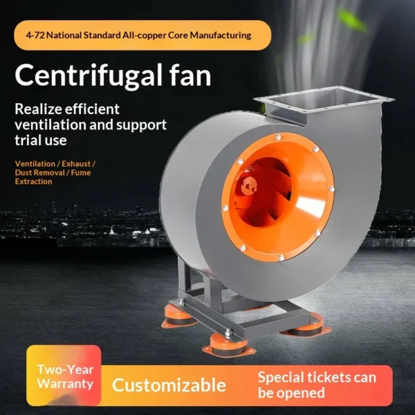 Centrifugal Fan, 4-72, Cast, Stainless, Steel - view 9