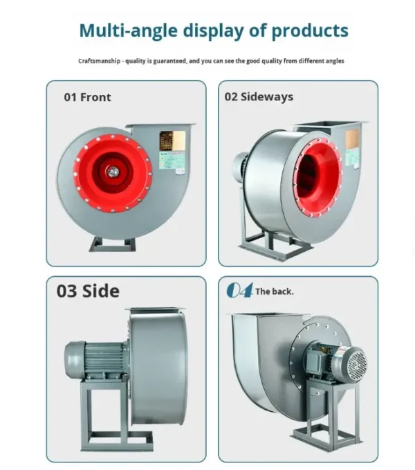 Centrifugal Fan, 4-72A, AC 220V~240V, Battery Powered - view 5