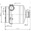 Centrifugal Fan, 80mm, 15.8kpa, 28CFM, Radial - view 3