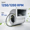 Centrifugal Fan, 97mm, 230V, D2E097-BE01-65, 48W - view 2