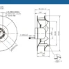 Centrifugal Fan, AFL, B3P225-DC072-007, 310V, 100W - view 4