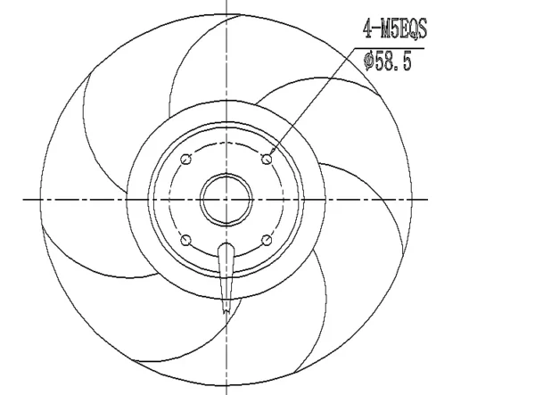 Centrifugal Fan, Aluminum, 230v, 1650m3 - view 5