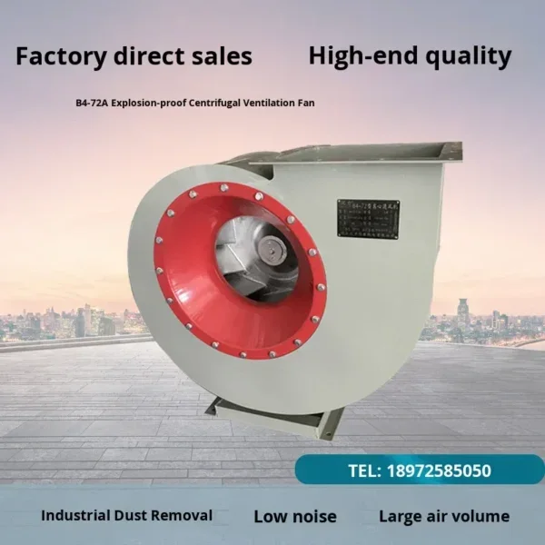 Centrifugal Fan, B4-72, Stainless, Steel, Explosion-proof - view 3