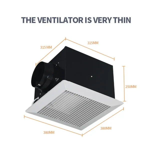 Centrifugal Fan, Ceiling, 220 V, Metal - view 6