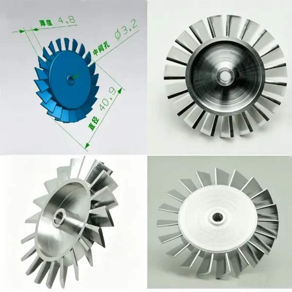 Centrifugal Fan, CNC, Aluminum - view 2