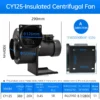 Centrifugal Fan, CY125, 125mm, 380V - view 3