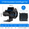 Centrifugal Fan, CY125, 125mm, 380V - view 4