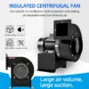 Centrifugal Fan, CY125, 125mm, 380V - view 6