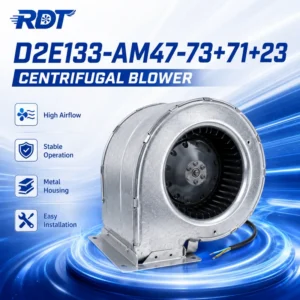 Centrifugal Fan, D2E133-AM47-73/71/23, 230 V, Corded Electric