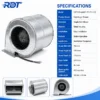 Centrifugal Fan, D2E133-AM47-73/71/23, 230 V, Corded Electric - view 2