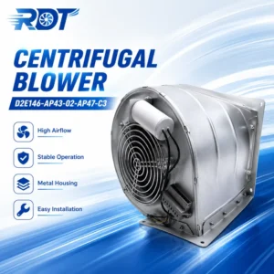 Centrifugal Fan, D2E146-AP43-02, 230 V, Corded Electric