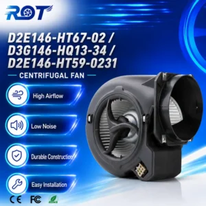 Centrifugal Fan, D3G146-HQ13-34, 220V, 230W, 146mm